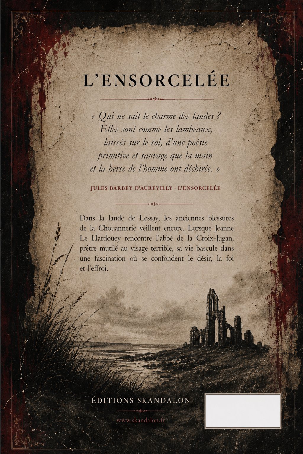 Quatrième de couverture de L’Ensorcelée