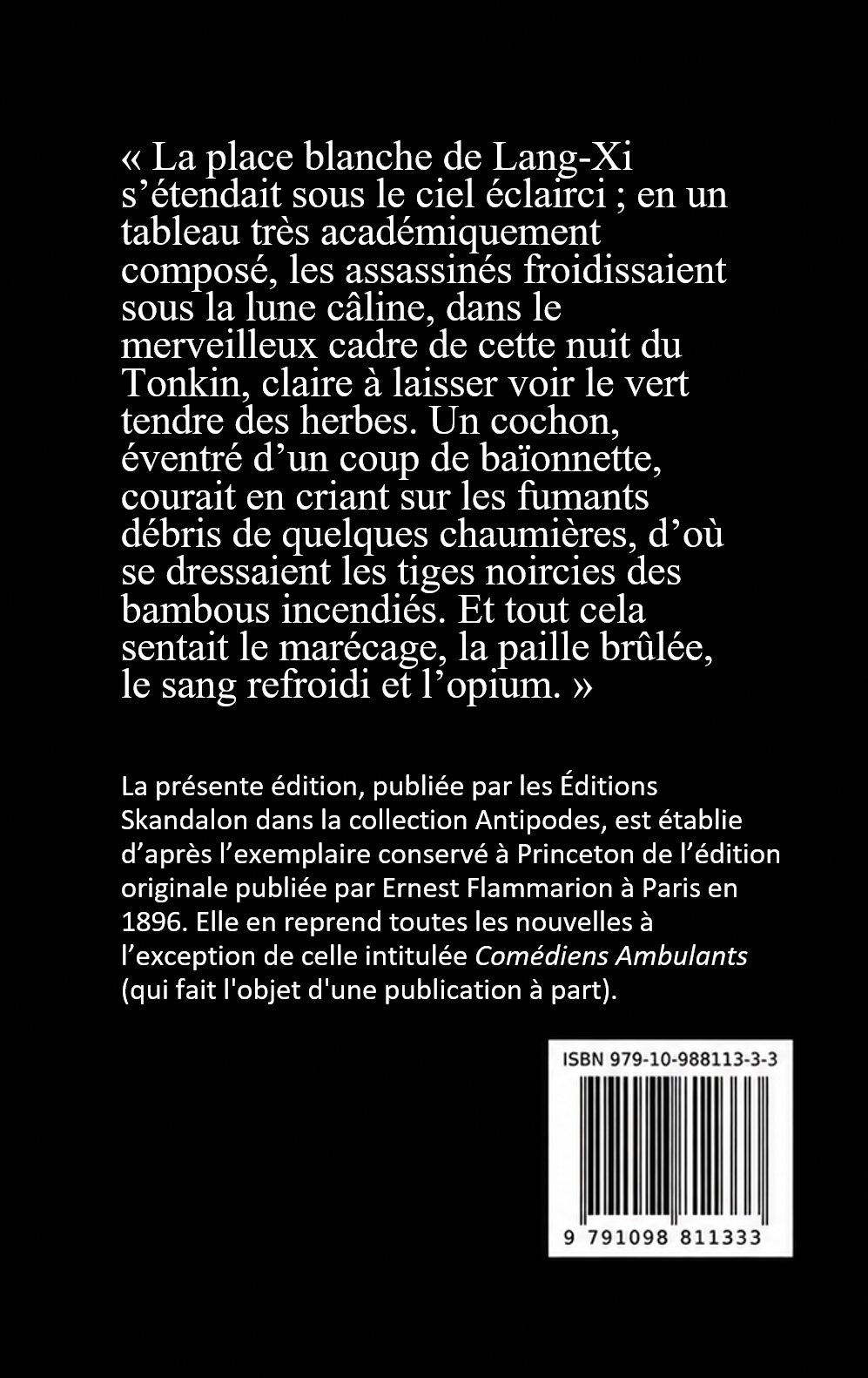 Quatrième de couverture de Fumeurs d'Opium