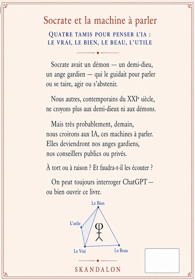 Quatrième de couverture de Socrate et la machine à parler