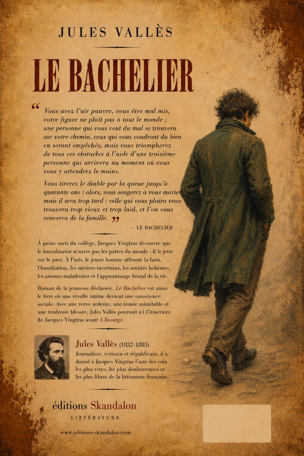 Quatrième de couverture de Jacques Vingtras II - Le Bachelier