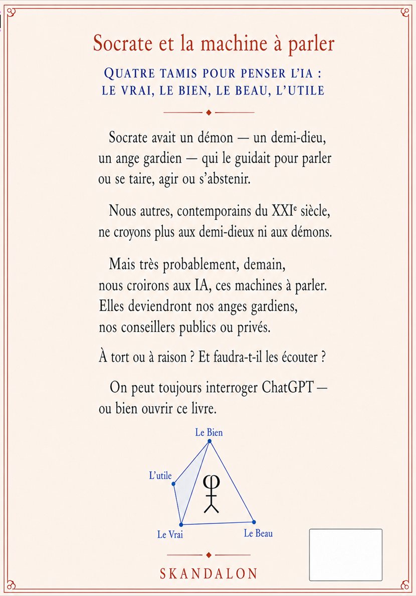 Quatrième de couverture de Socrate et la machine à parler